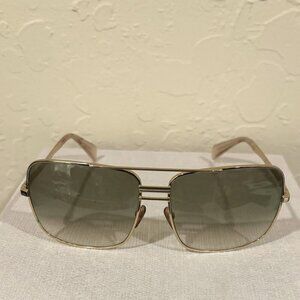 Celine Sunglasses  - Style 41808 - Gold Tone - Green Gradient Lenses